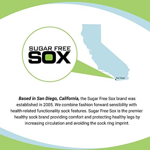 גרבי סוכרת גבוהים בברך בברך על ידי סוכר ללא סוכר SOX | בוהן חלקה | עליון לא מחייב